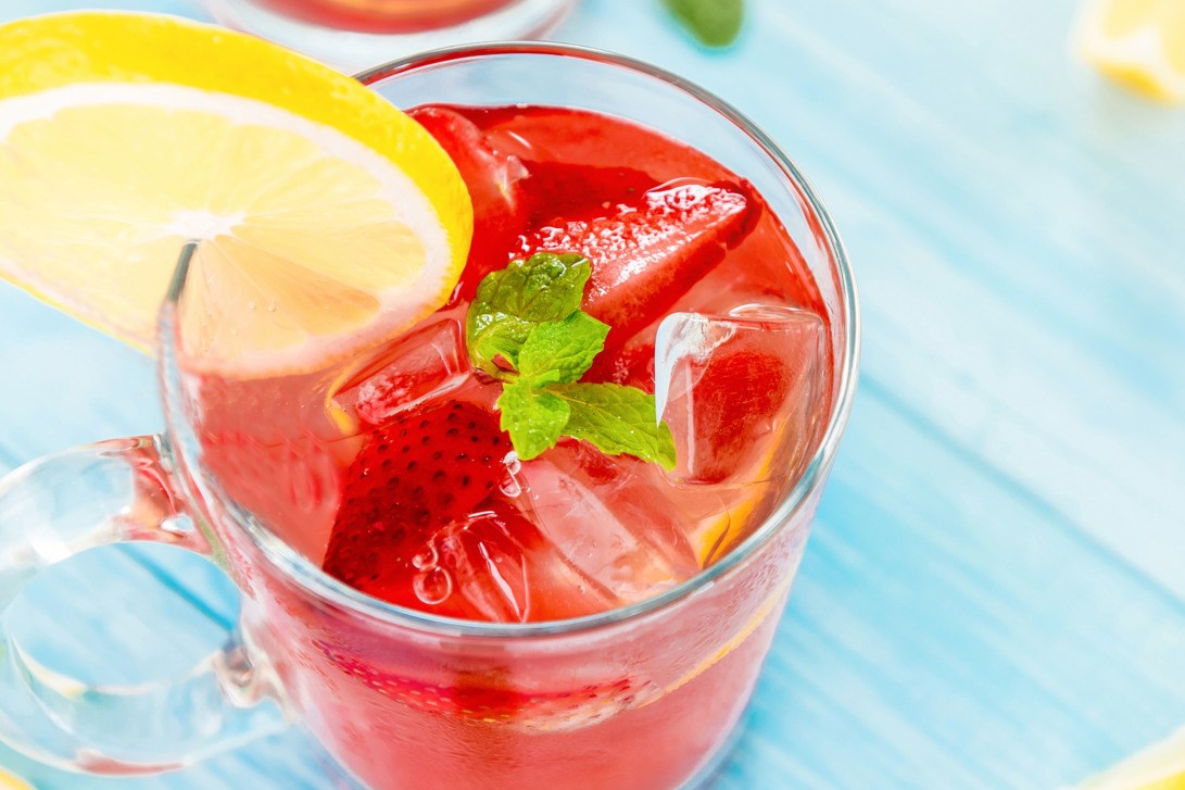 红色软饮料用草莓＆柠檬