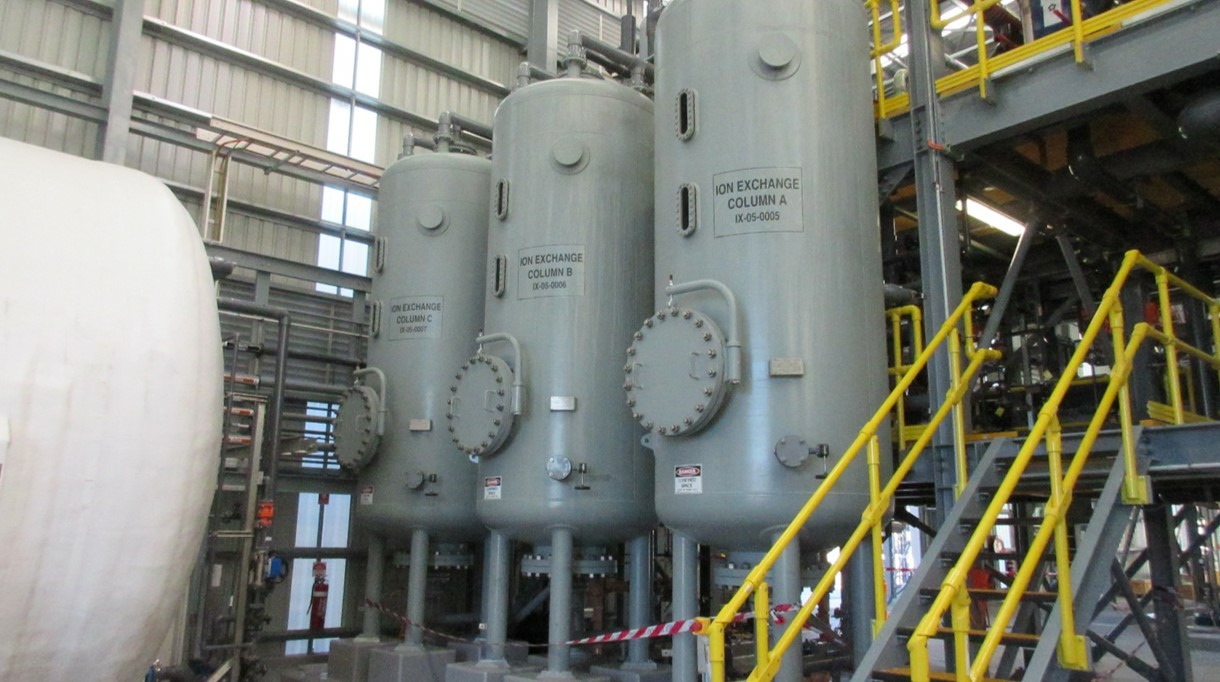 澳大利亚利顿Cogee Chemicals的氯碱盐水净化站。